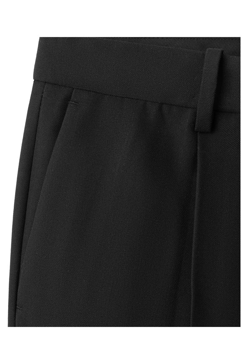 Regular Fit Pleated Pants, Alternate, color, BLACK
