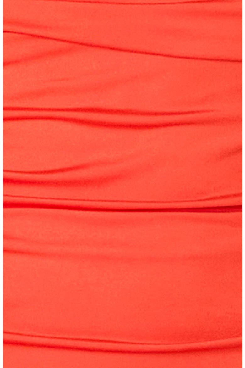Santal Strapless Jersey Midi Dress, Alternate, color, CORAL