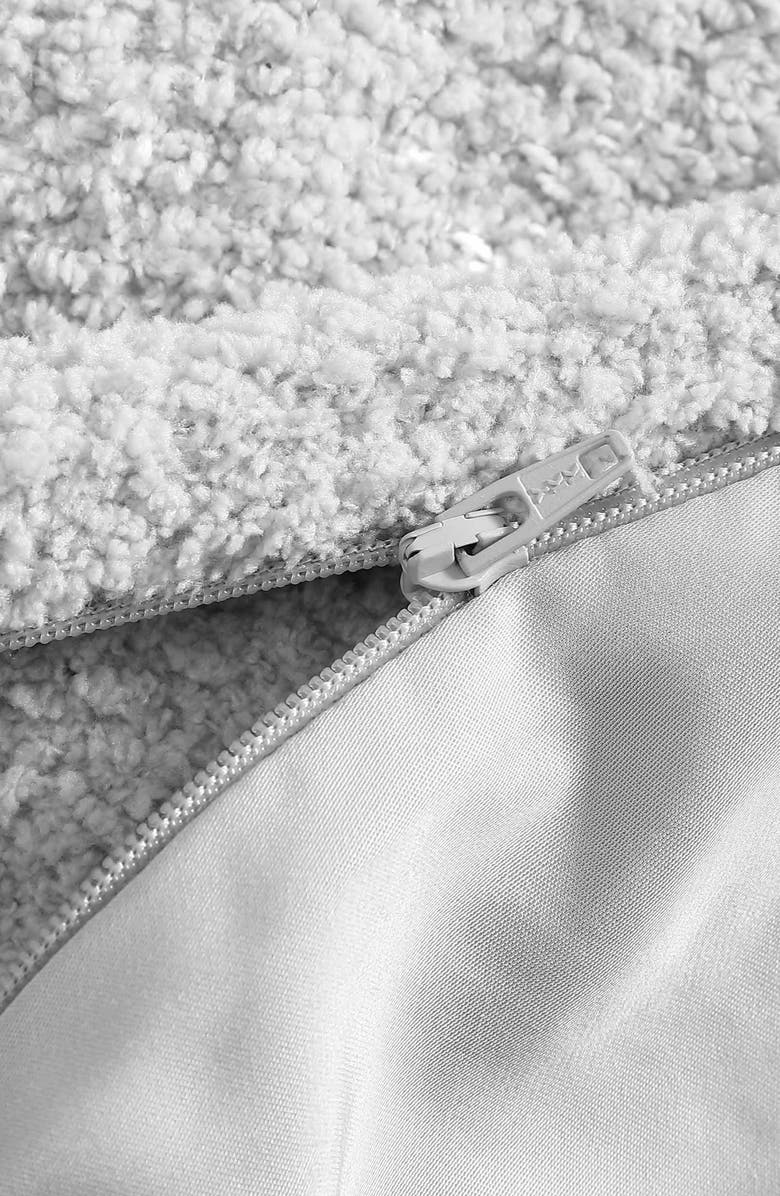 Sunday Citizen Snug Mixed Media Duvet Cover, Alternate, color, Cloud Grey