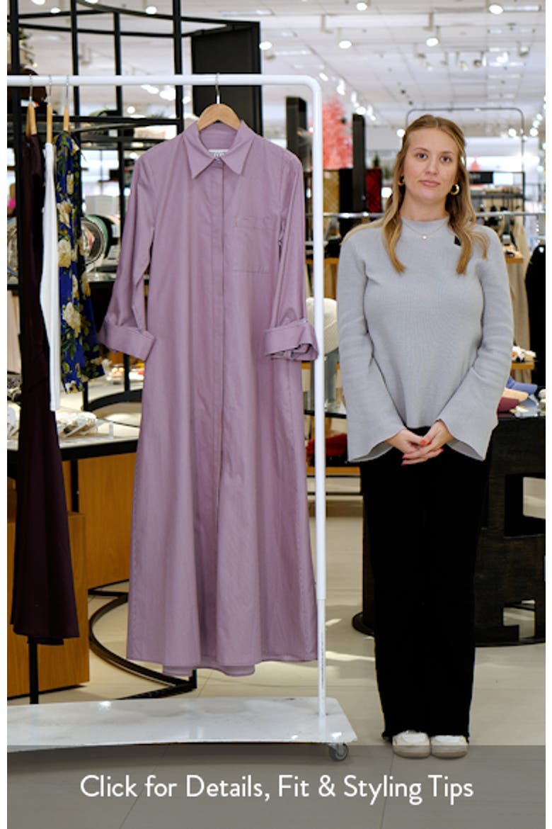 Jennys Stripe Long Sleeve Cotton Shirtdress video