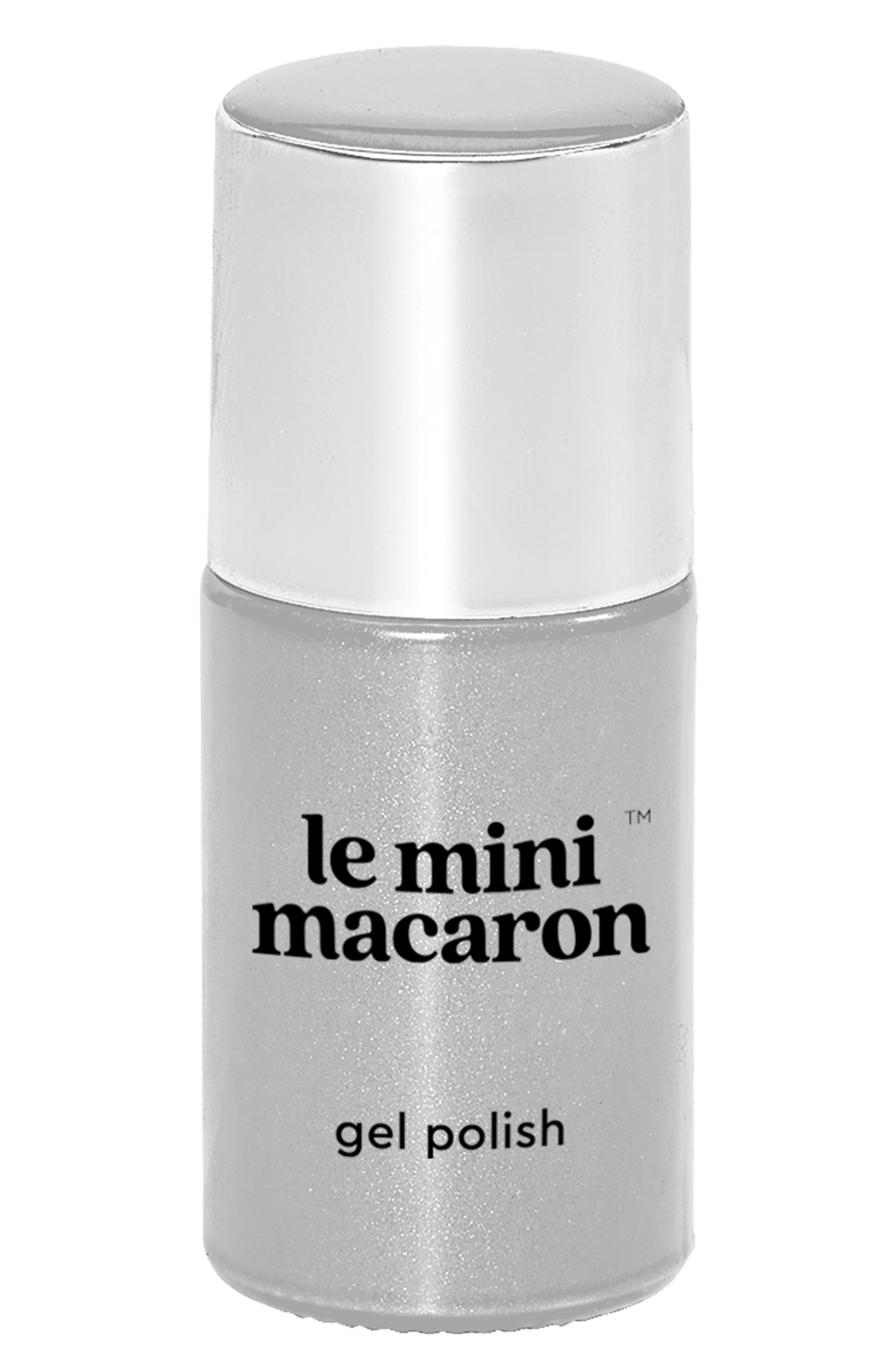 Le Mini Macaron Gel Nail Polish in Silver Glow 