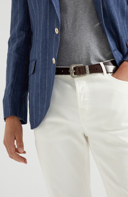 Brunello Cucinelli Corduroy Leisure Fit Pants In Snow