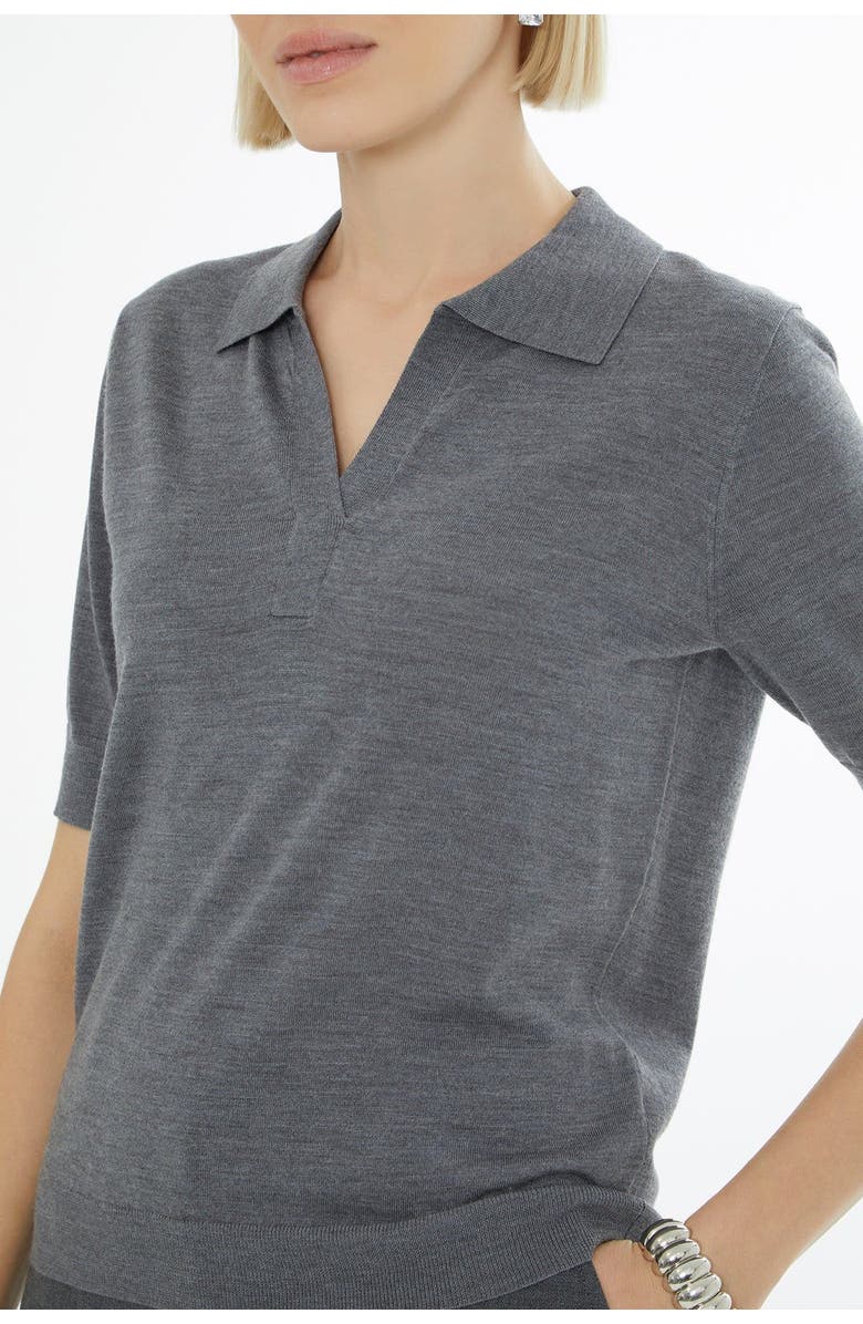 Gizia Off-Shoulder Knit Sweater, Alternate, color, Grey