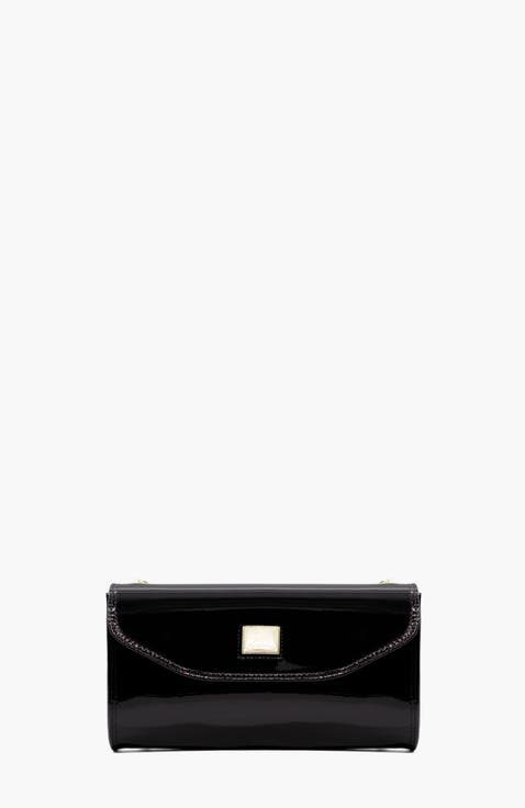 All In Patent Leather Clutch Shoulder Bag 491
