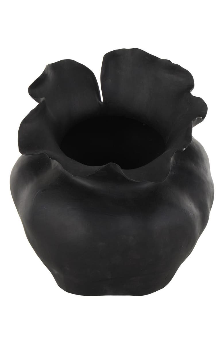 UMA Abstract Ceramic Vase, Alternate, color, Black