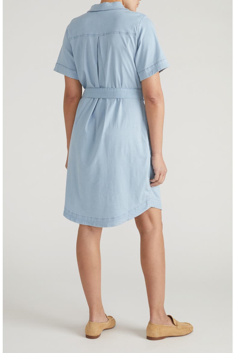 Perfect Tencel Chambray Shirtdress, Alternate, color, PACIFIC BLUE