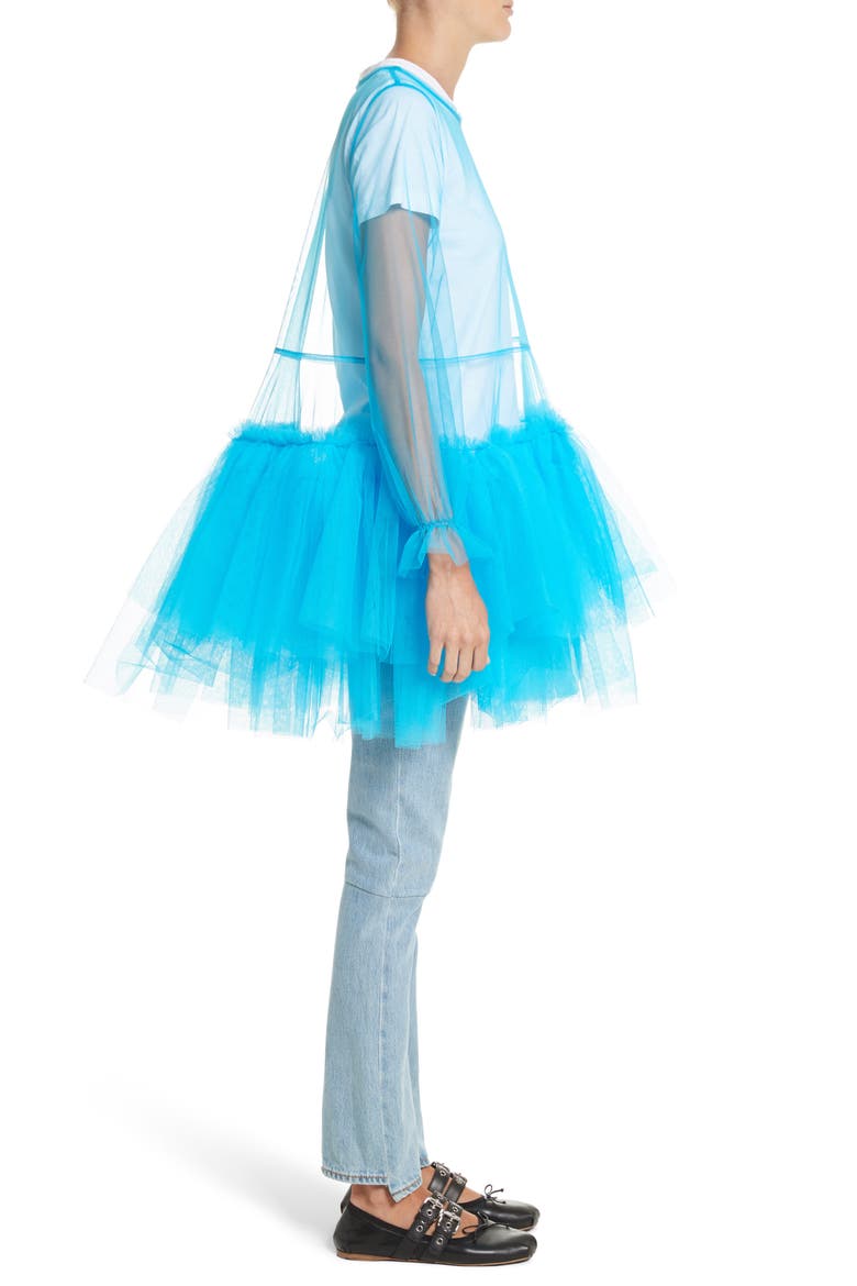 Agatha Tulle Minidress, Alternate, color, BLUE