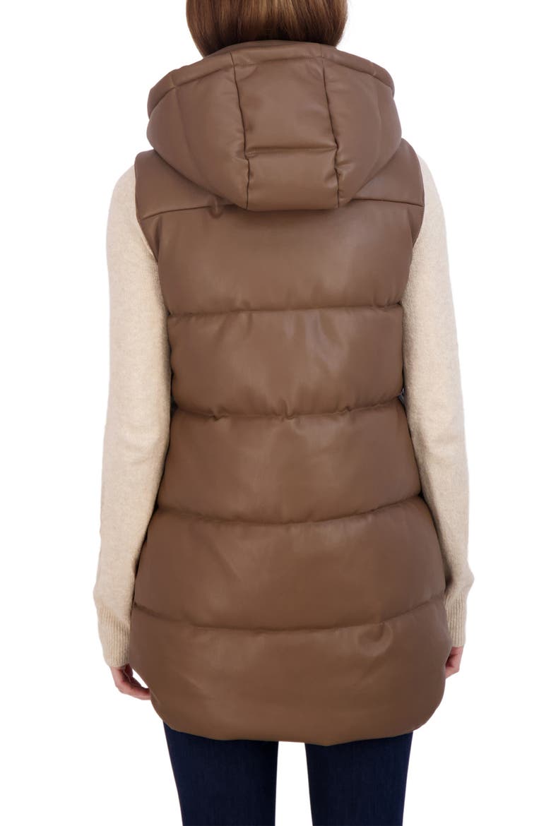 Quilted Puffer Vest, Alternate, color, MEDIUM BROWN