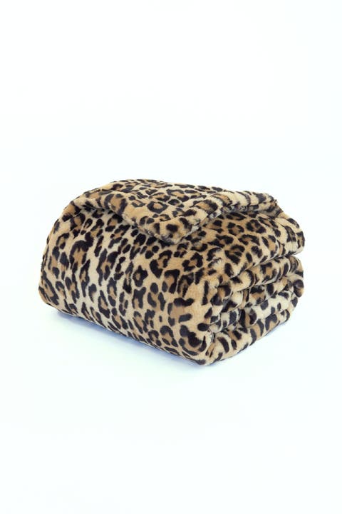 San Diego Safari Plush Faux Fur Throw Blanket