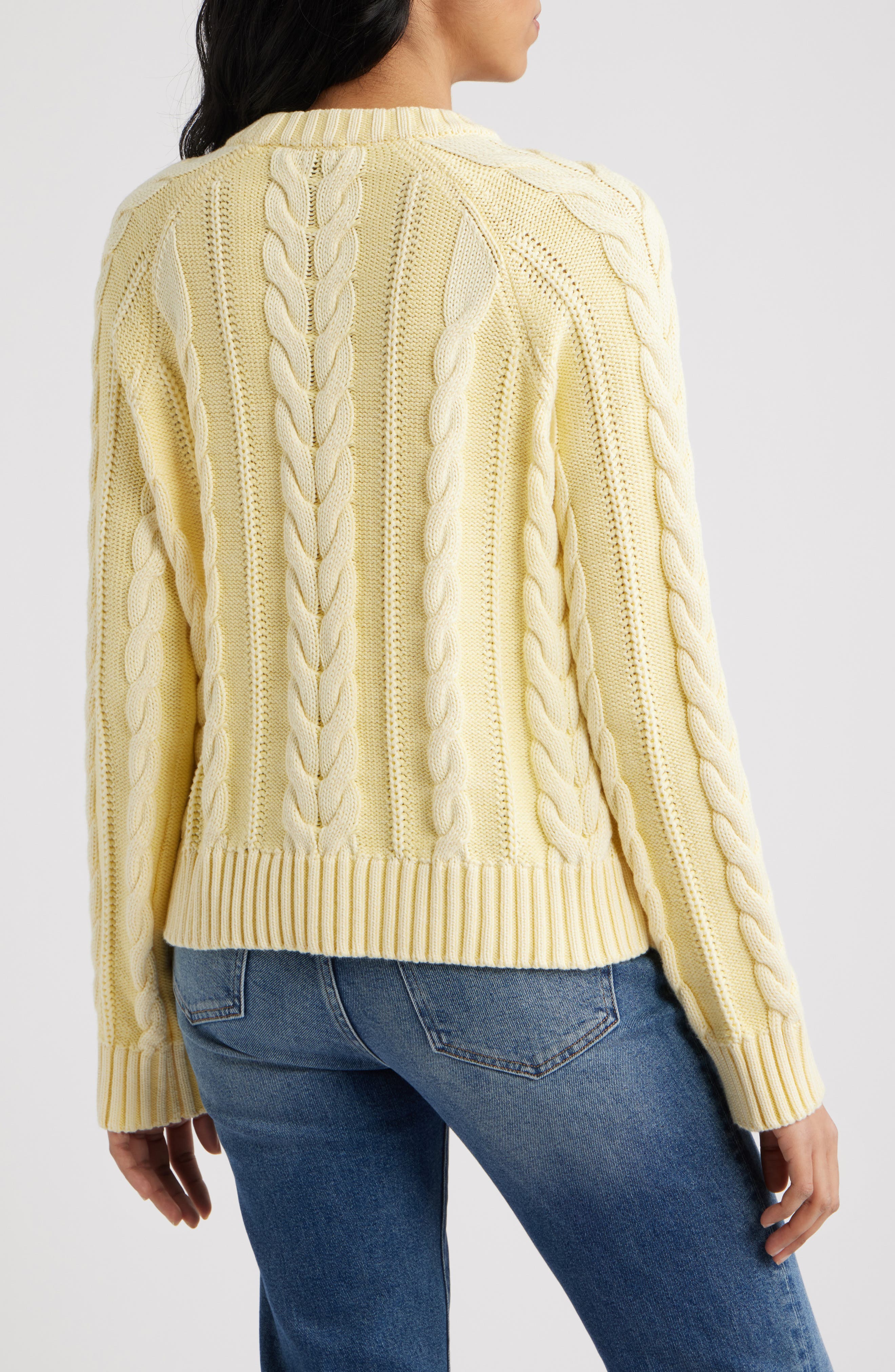 Cable Stitch Cotton Sweater - image 2