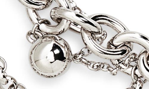 Justine Clenquet Lewis Two-tone Chain Charm Necklace In Metallic