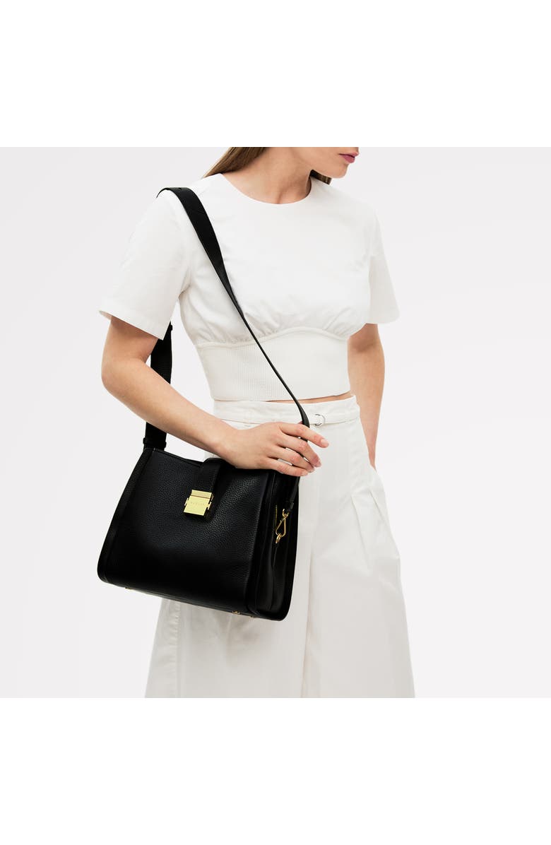 Radley Sloane Street Medium Ziptop Crossbody Bag, Alternate, color, Black