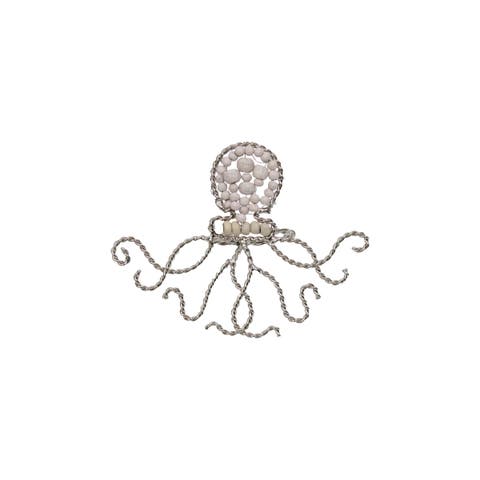 Octopus Napkin Ring-wood and metal