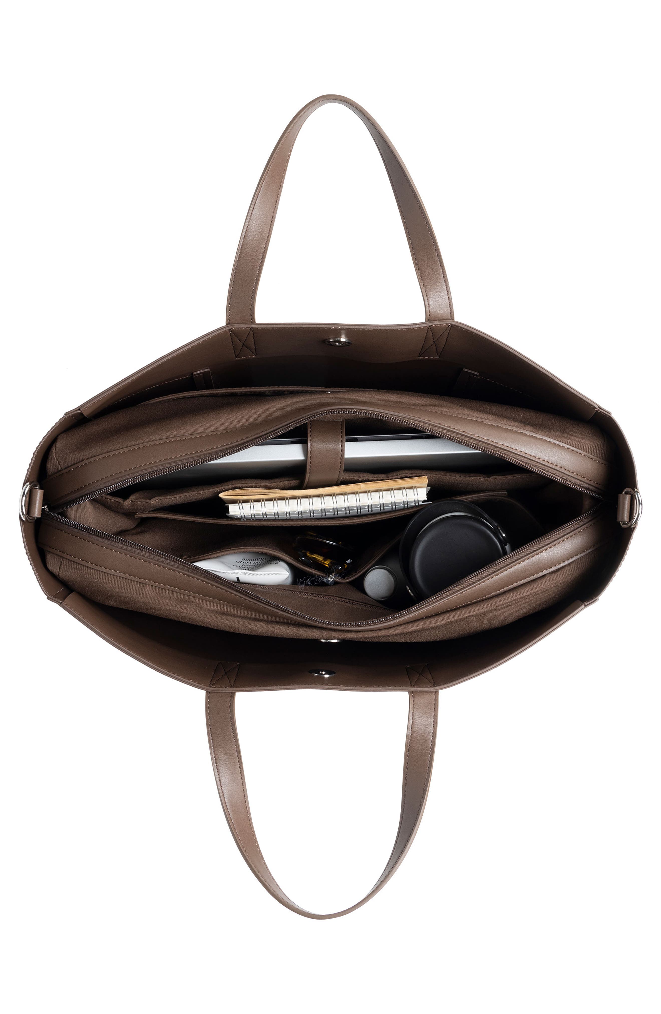 Haven Faux Leather 16-Inch Laptop Tote, Alternate, color, ESPRESSO