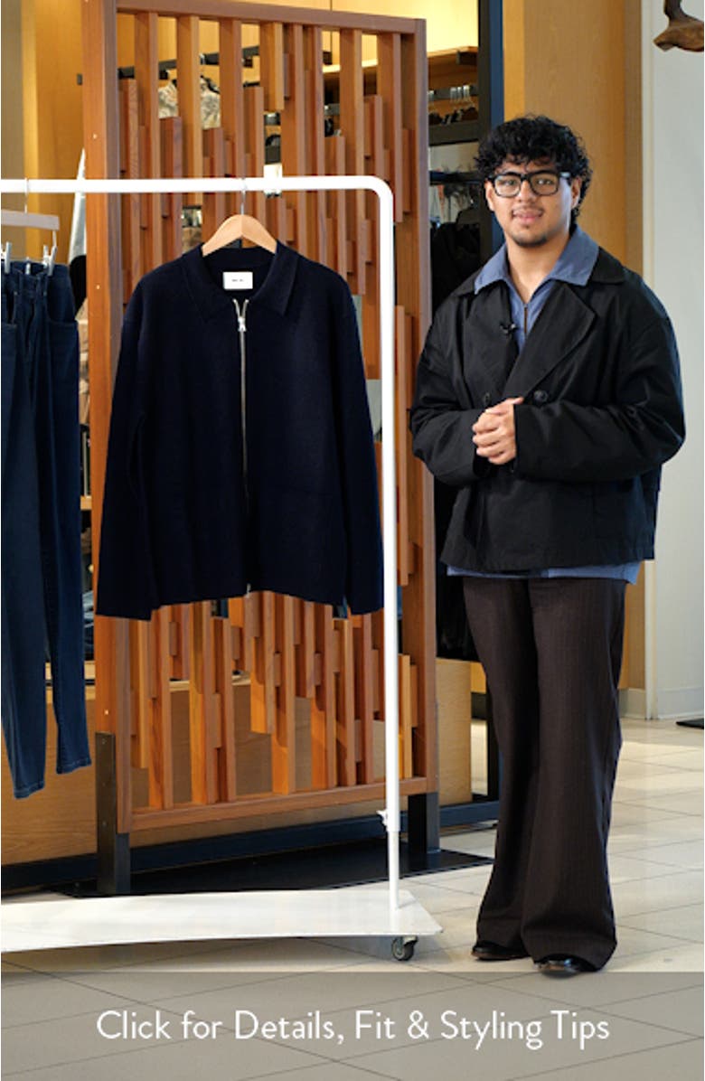 Jonas 6398 Boiled Merino Wool Zip Cardigan, sales video thumbnail