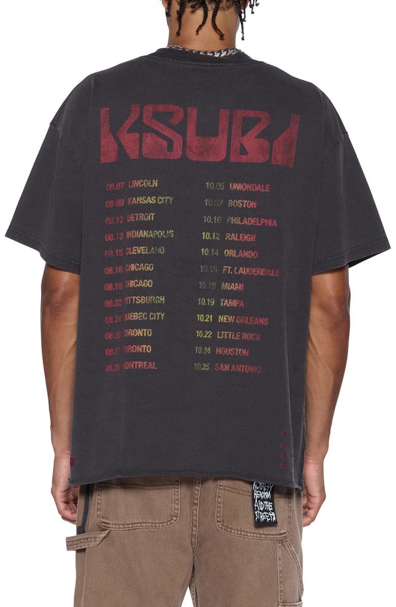 Ksubi Venom Ekcess Graphit T-Shirt, Alternate, color, Black