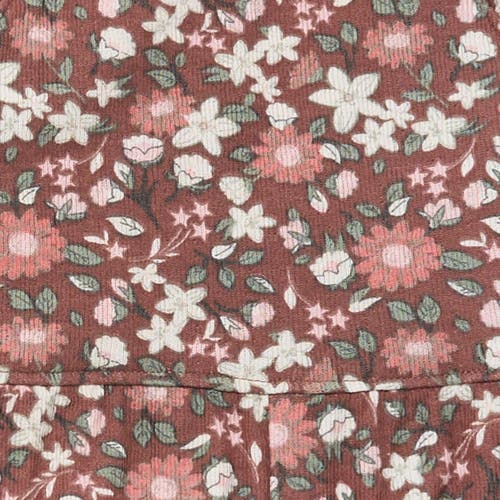 Modern Moments™ By Gerber Sleeveless Ruffle Romper In Brown Star Floral