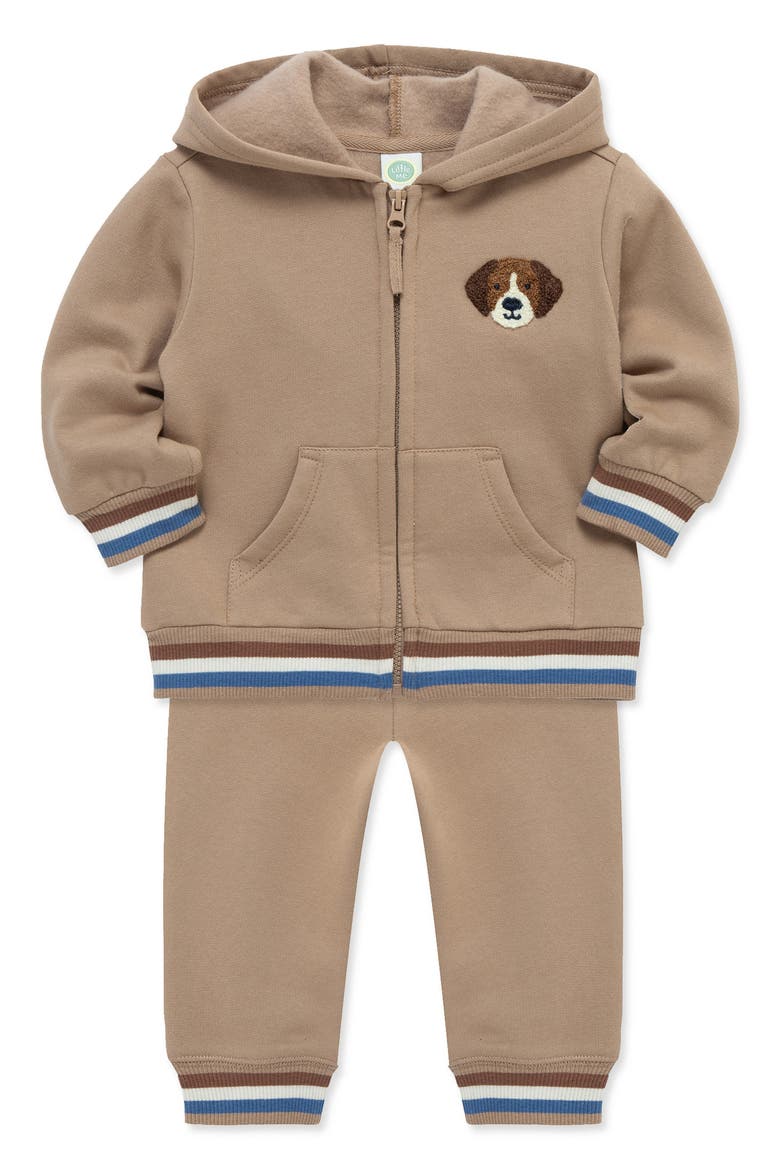 Puppy Hoodie & Joggers Set, Alternate, color, TAN