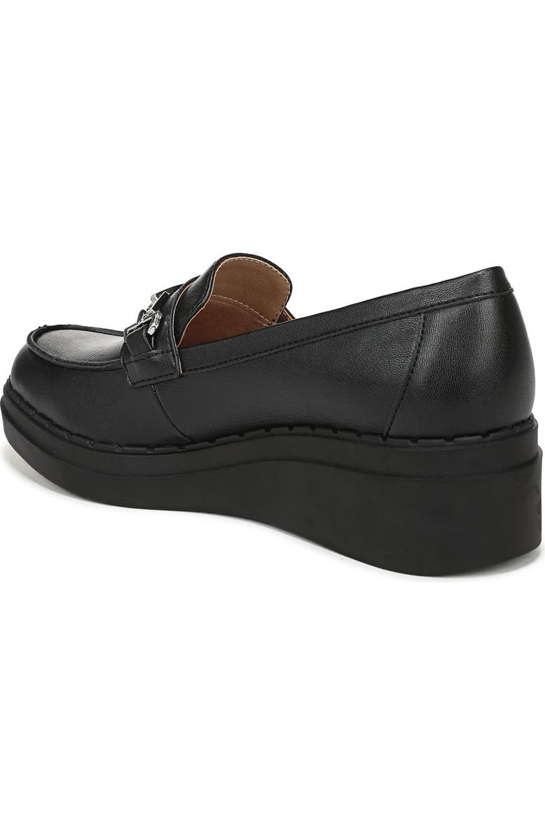 LifeStride Dolce Platform Wedge Bit Loafer, Alternate, color, Black