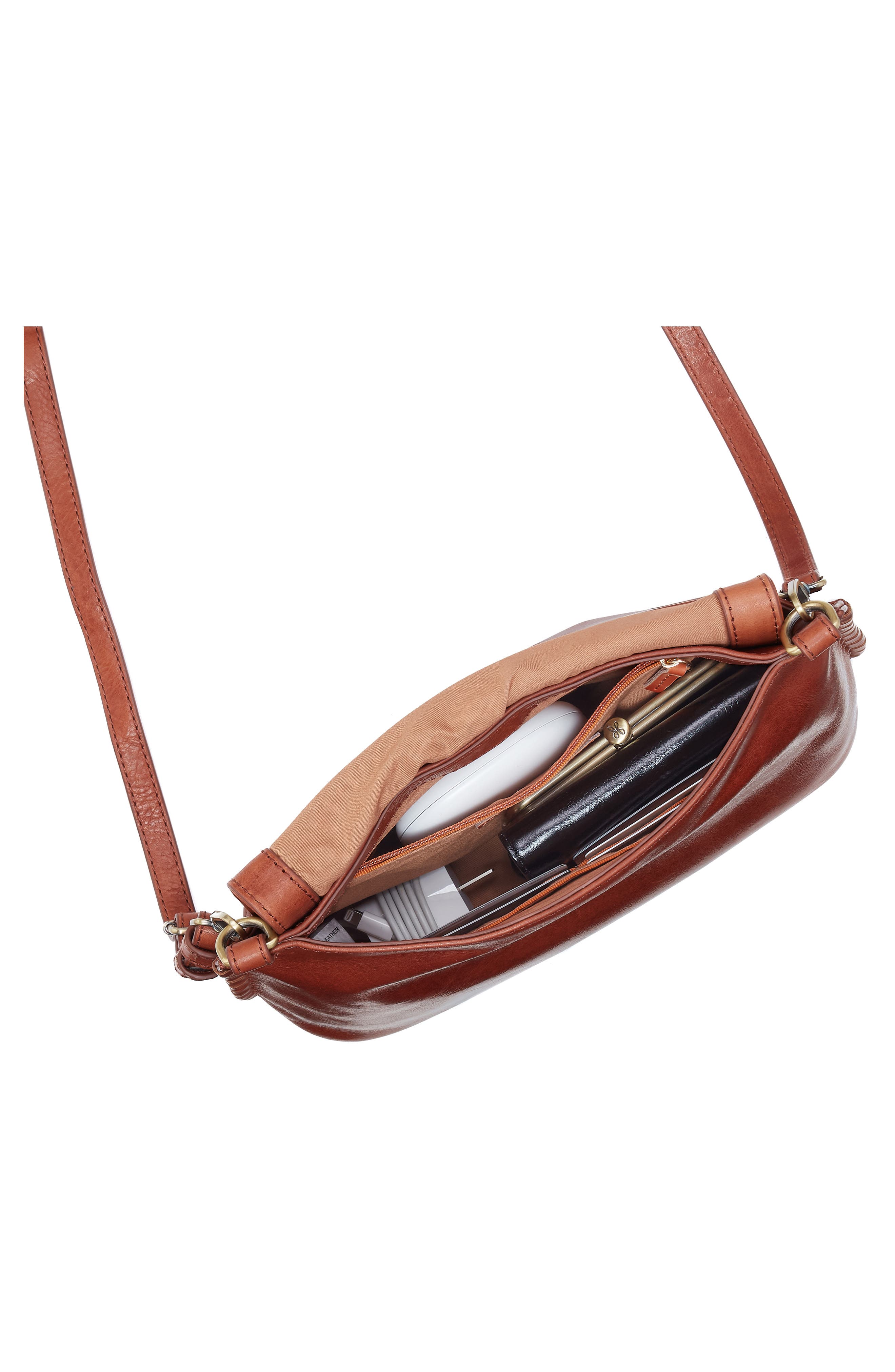 HOBO Expedition Leather Crossbody Bag, Alternate, color, Pecan Ridge