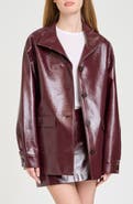 WAYF Rocky Faux Leather Jacket