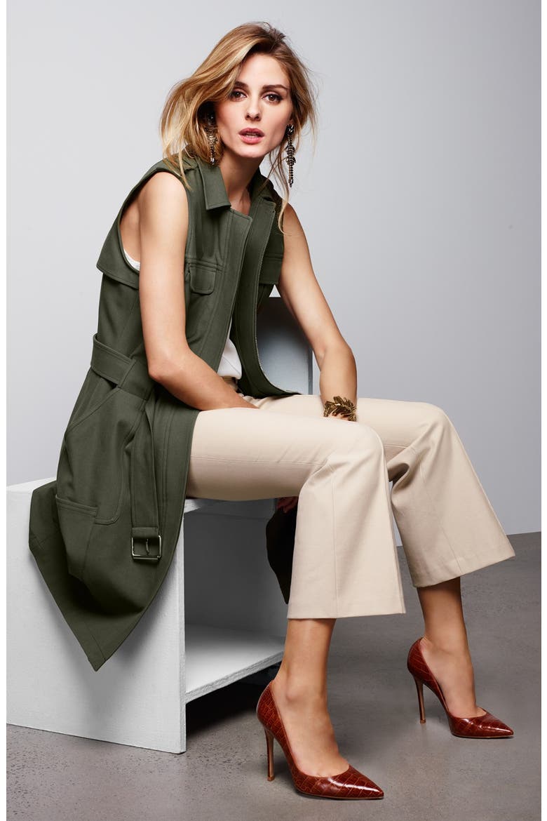 Long Military Vest, Alternate, color, OLIVE SARMA