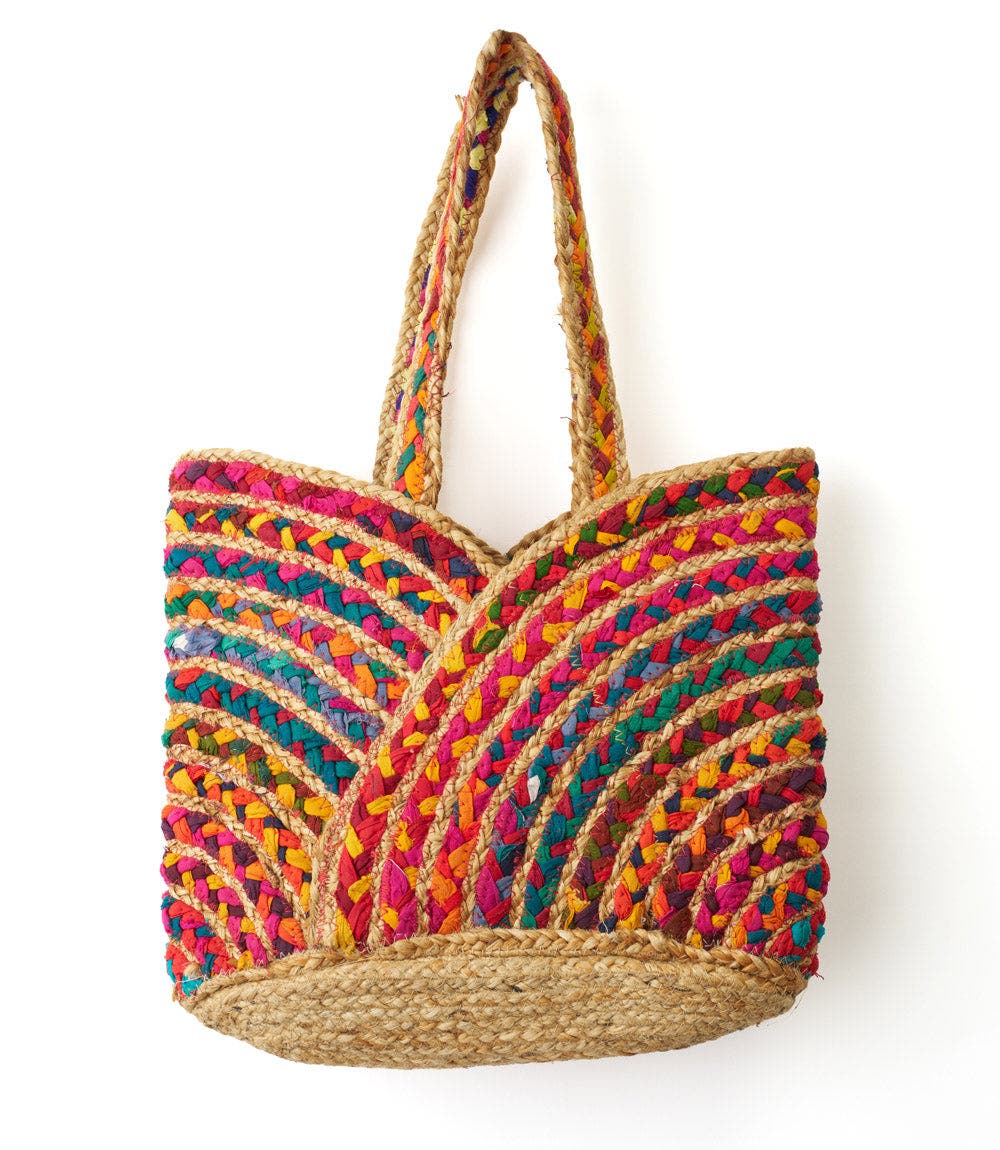 Matr Boomie Chindi Multicolor Carryall Bag - Hand Woven, Main, color, Multicolor