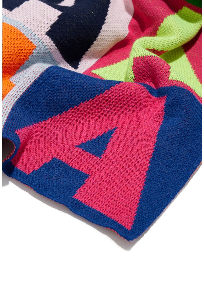 Squared Up Throw Blanket, Alternate, color, RAINBOW-I