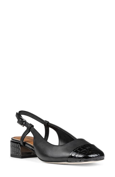 Davina Slingback Cap Toe Pump (Women)