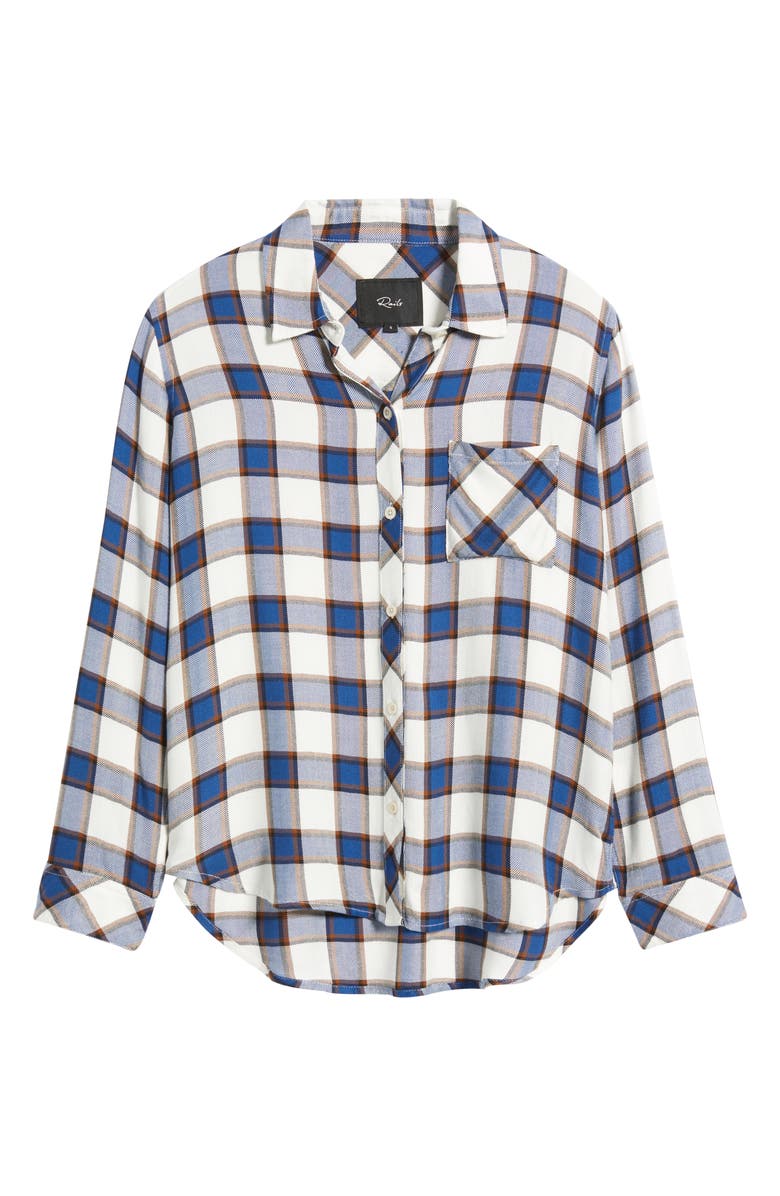 Rails Hunter Plaid Button-Up Shirt, Alternate, color, Golden Cobalt