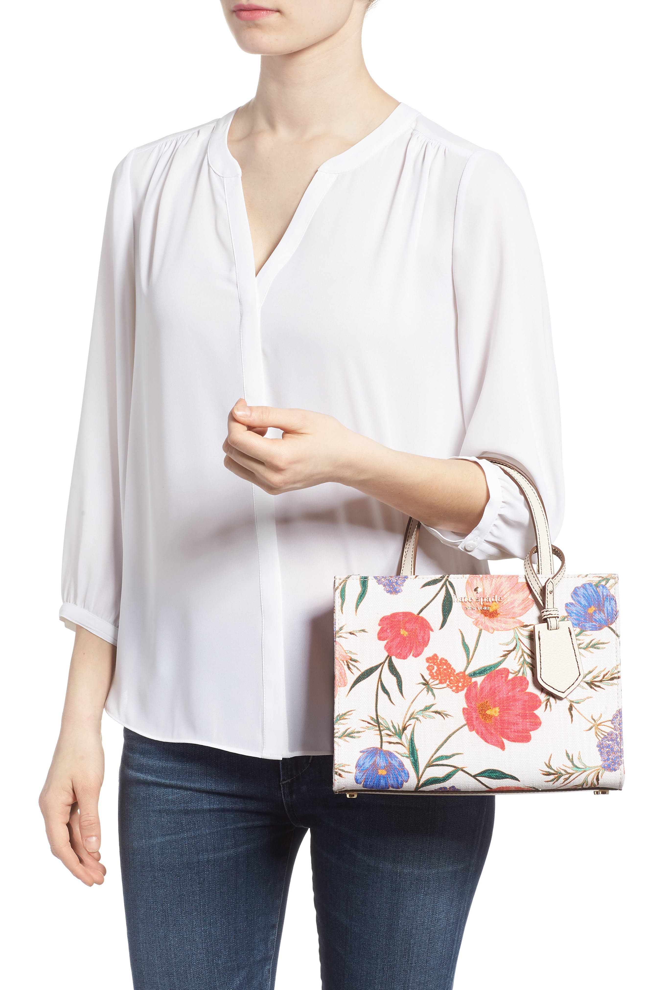 Kate Spade New York thompson street - sam fabric handbag, Alternate, color, 