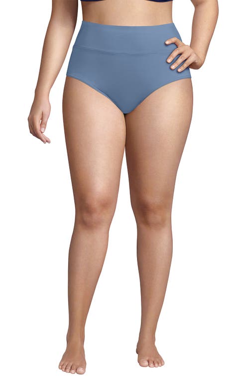 LANDS' END LANDS' END CHLORINE RESISTANT PINCHLESS HIGH WAISTED BIKINI BOTTOMS