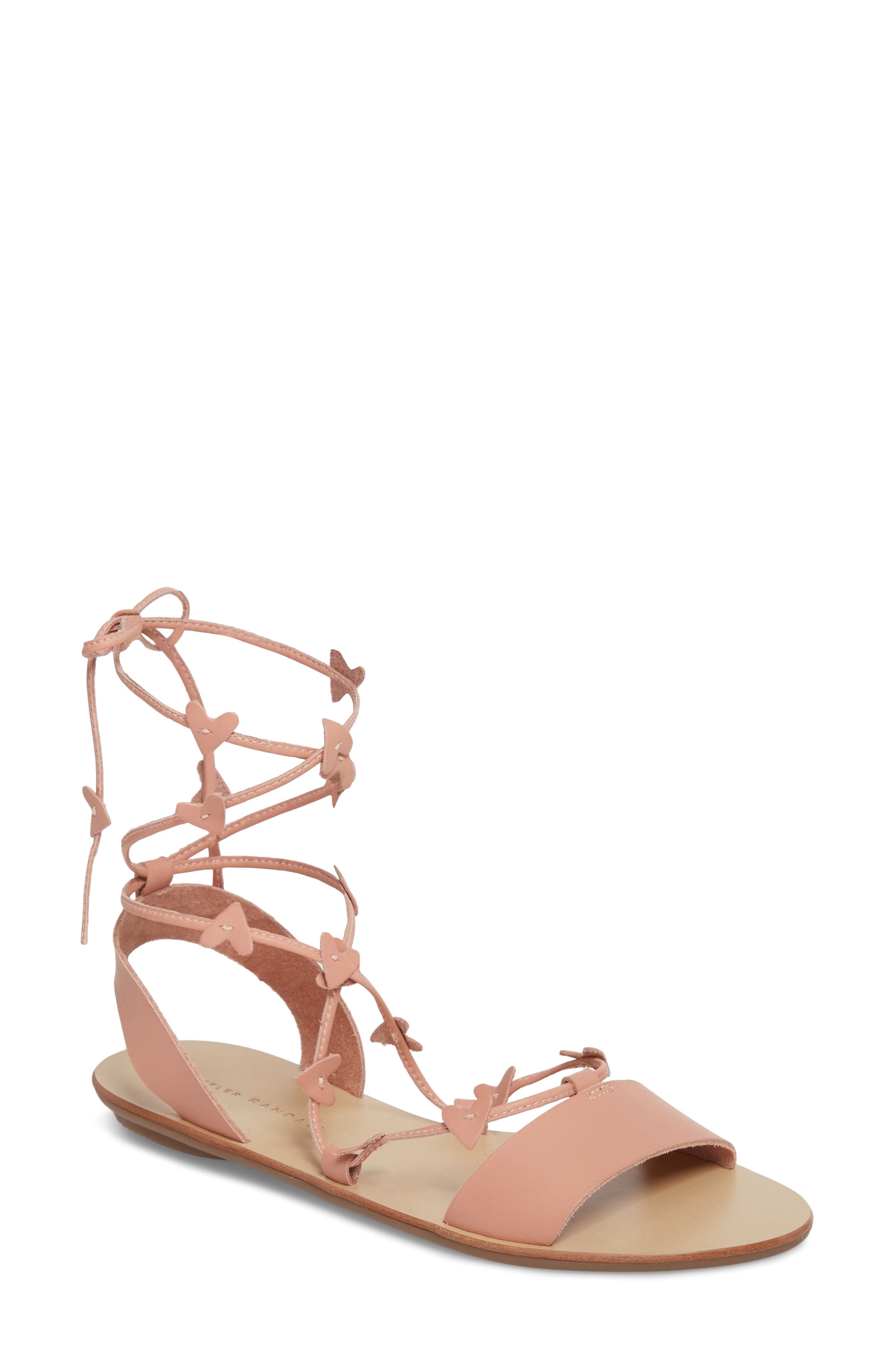 Heartla Wraparound Sandal, Main, color, BLUSH