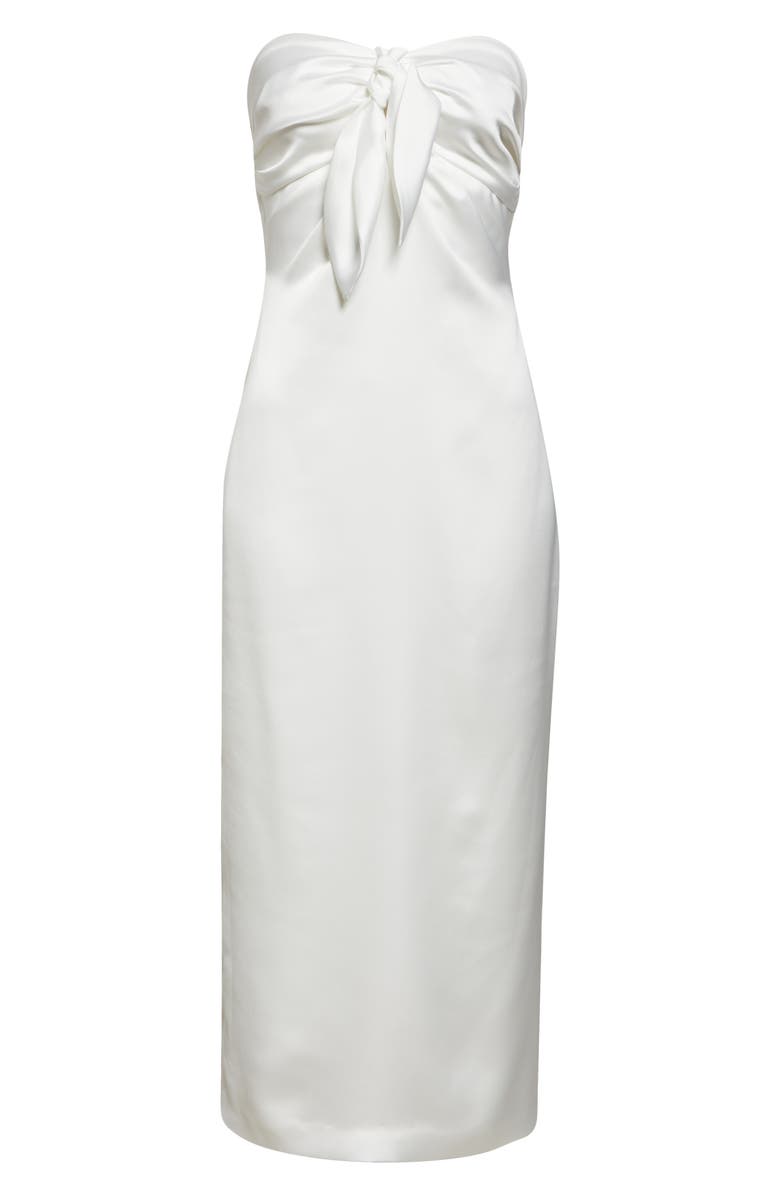 Ramy Brook Orion Strapless Midi Dress, Alternate, color, Ivory
