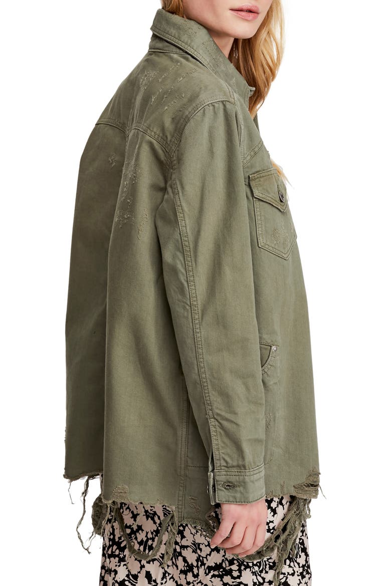 Moonchild Shirt Jacket, Alternate, color, OLIVE