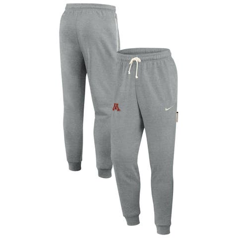 Men's Nike Heather Gray Minnesota Golden Gophers 2025 Sideline Standard Issue Dri-FIT Taper Sweatpants