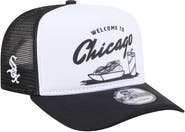 New Era Men's New Era White/Black Chicago White Sox Foodie A-Frame 9FIFTY Trucker Snapback Hat