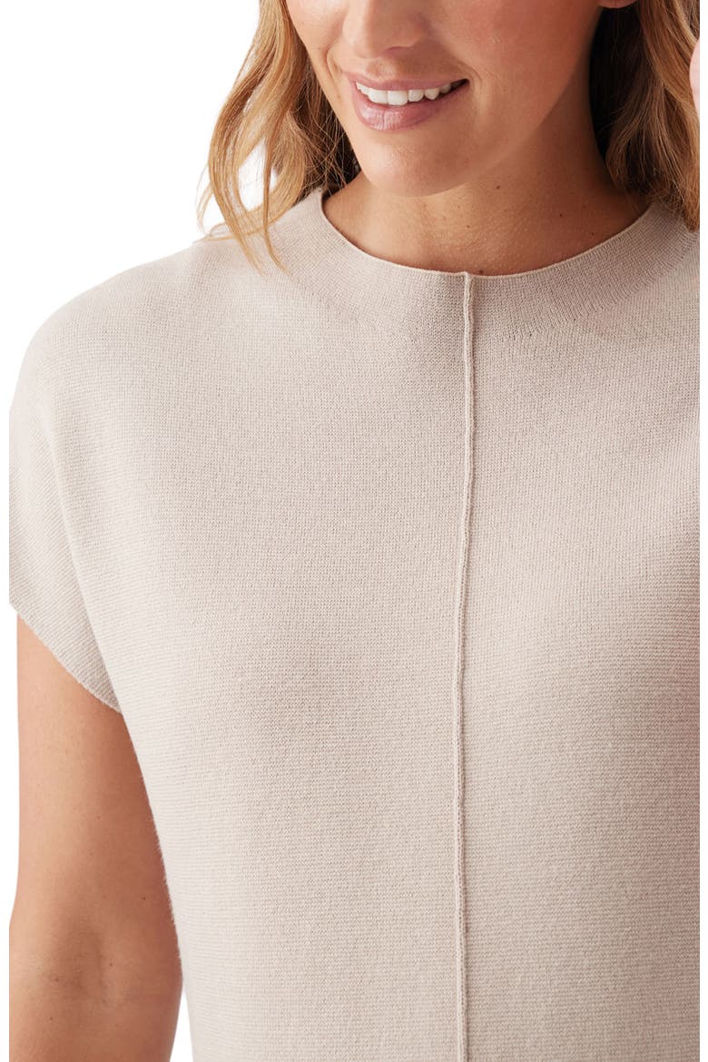 Nardia Short Sleeve Nursing Knit Sweater, Alternate, color, Stone