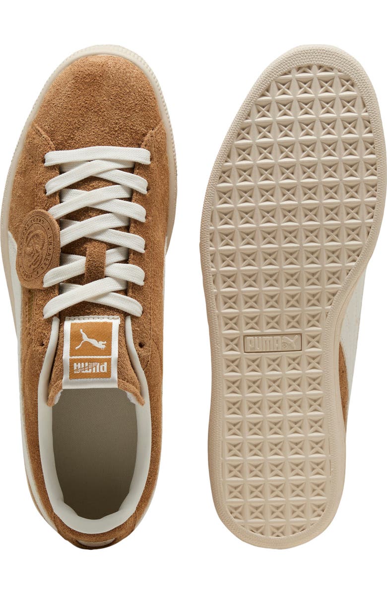 PUMA Charles F. Stead Suede Sneaker, Alternate, color, Honey Butter/ Puma White