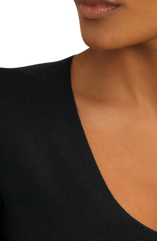 Reiss Maeve V-neck Silk Blend Sweater In Black