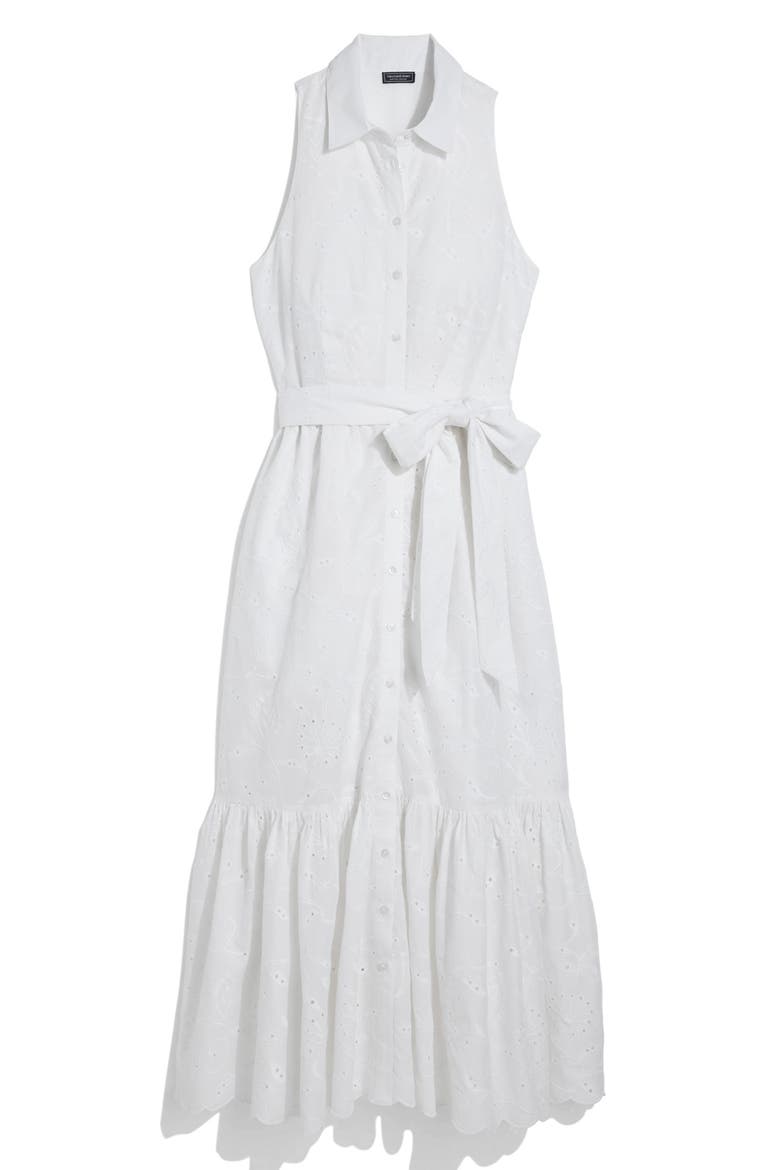 Vanessa Eyelet Shirtdress, Alternate, color, WHITE CAP
