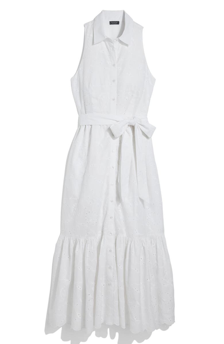 vineyard vines Vanessa Eyelet Shirtdress, Alternate, color, White Cap