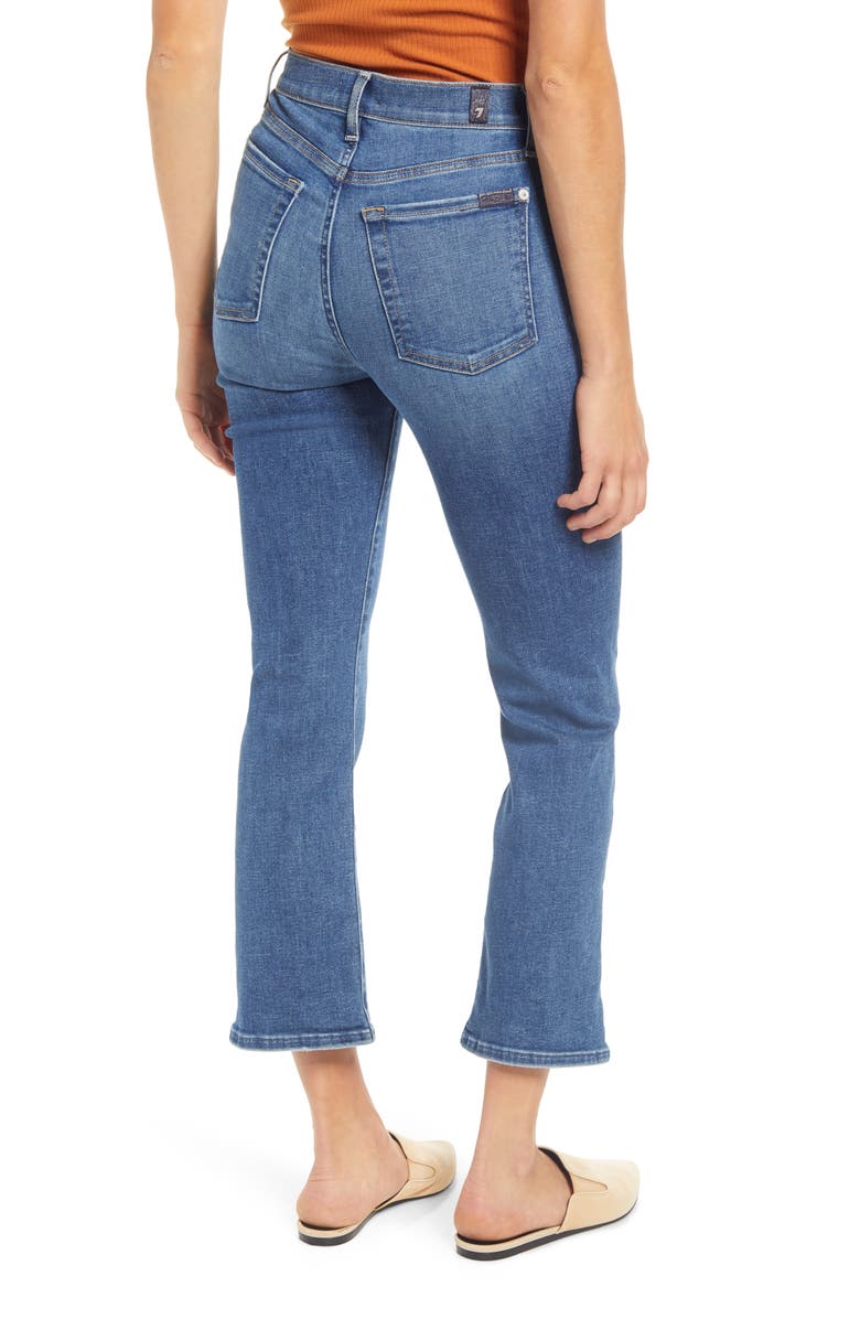 7 For All Mankind High Waist Slim Kick Jeans, Alternate, color, 