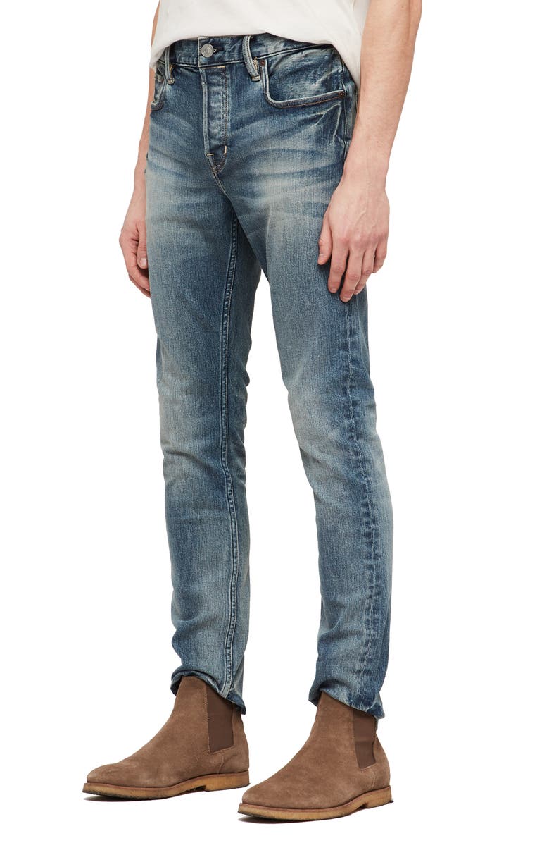 AllSaints Cigarette Skinny Fit Jeans, Main, color, 