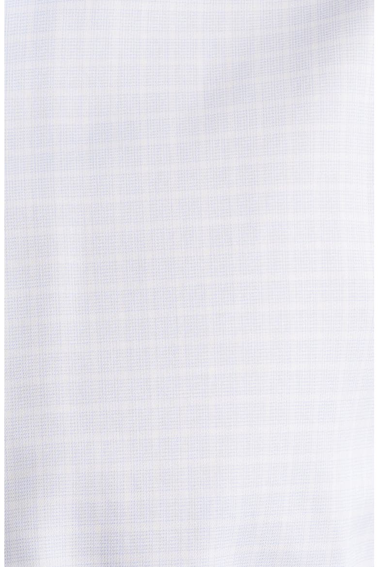 Trim Fit Check Cotton Dress Shirt, Alternate, color, LIGHT BLUE