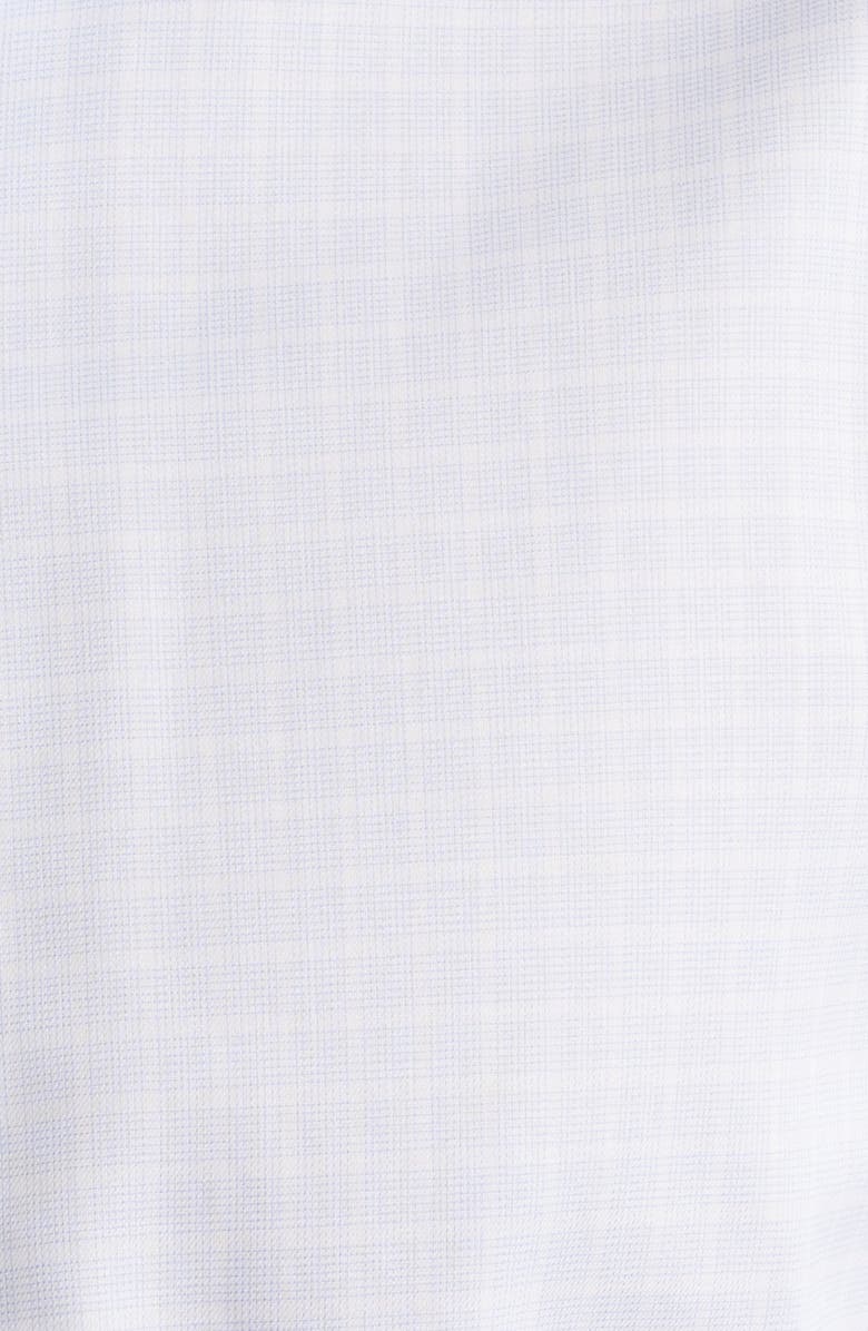 Lorenzo Uomo Trim Fit Check Cotton Dress Shirt, Alternate, color, Light Blue