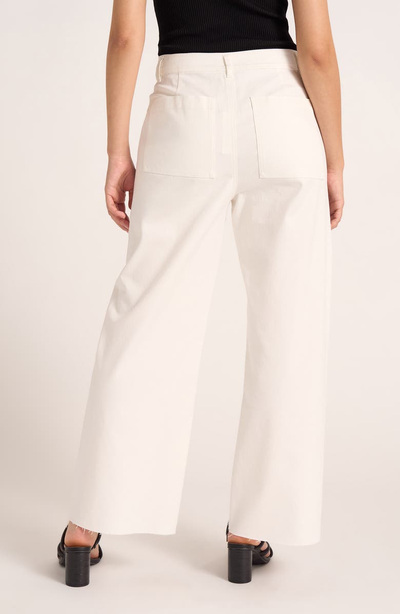 matty m. Lizzie Crop Wide Leg Pants, Alternate, color, Vellum White