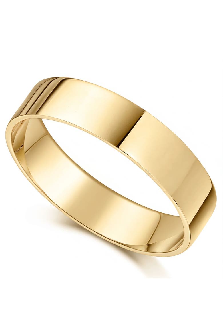 6mm Flat High Polished Wedding Band 14K Gold, Alternate, color, Yellow Gold