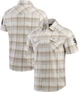 Darius Rucker Collection by Fanatics Men's Darius Rucker Collection by Fanatics Gray Chicago White Sox Plaid Full-Snap Shirt