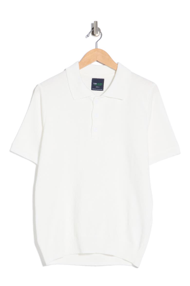 Knit Polo Sweater, Alternate, color, WHITE